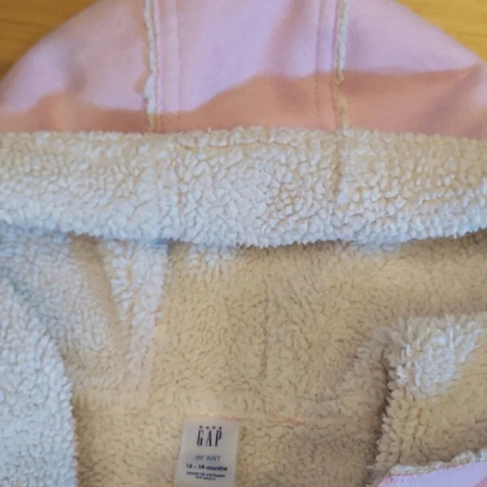 GAP Soft pink  baby jacket. Size 12-18 mo. Soft, lightweight! Gift baby shower